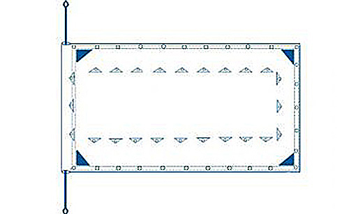 大型車絞りシートオーダー用紙（前部スライドロープ入り仕様）